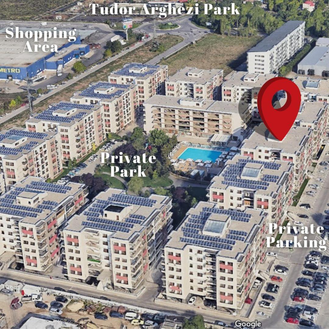 Apartment Solar D3, Private Parking, One Bedroom Bucarest Esterno foto